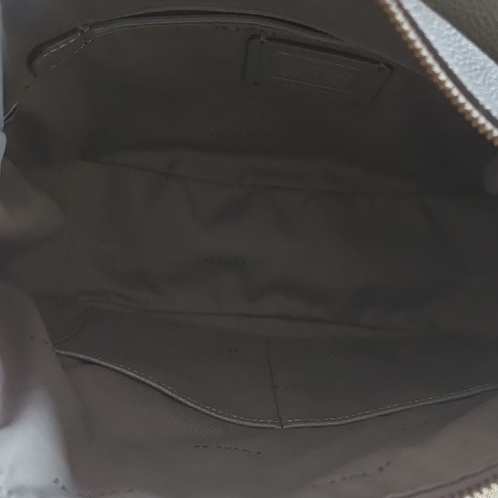 Large Coach Chelsea 32 Gray Leather Women's Bag - Picture 8 of 13
